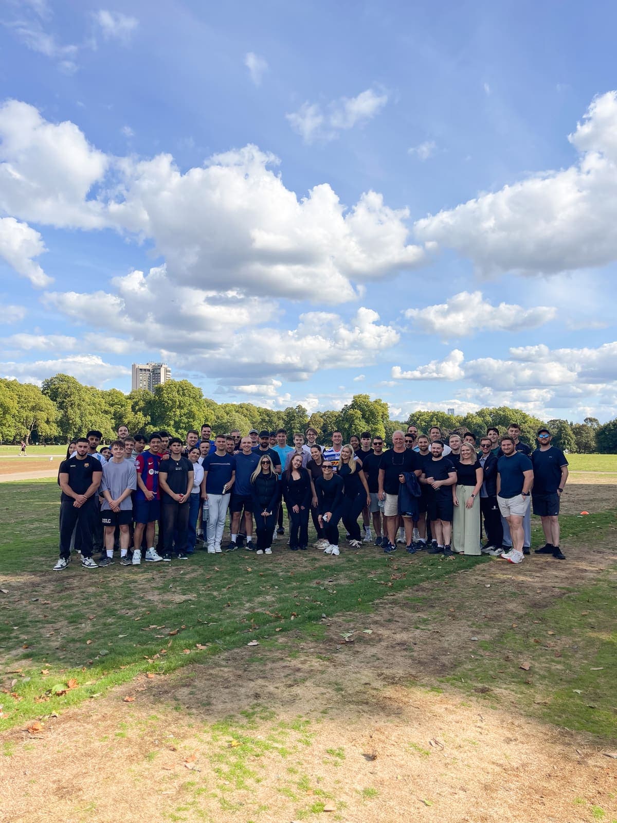 Client Server staff taking part in the company sports day