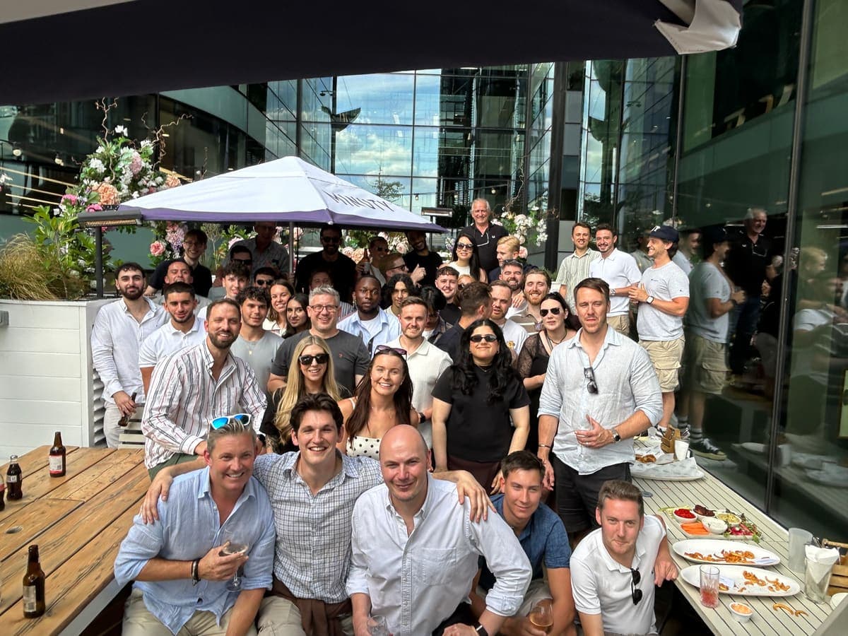 Client Server staff at the summer party